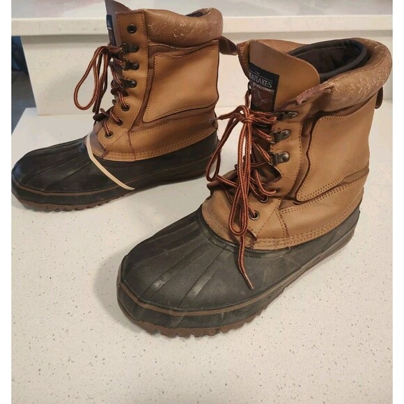 The Great Lake Men's Thinsulate Ultra Insulation Steel Shank 2 Tone Boots Size 8 - Picture 3 of 5